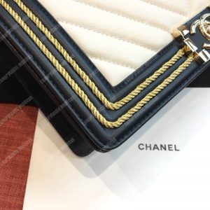 Chanel Medium Boy Handbag White - Image 5