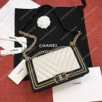 Chanel Medium Boy Handbag White