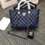 Chanel Large Shopping Bag Blue (30cm)