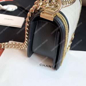 Chanel Small Boy Handbag White - Image 6