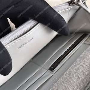 Chanel Le Boy Wallet On Chain – WOC White Caviar Silver-Toned - Image 6