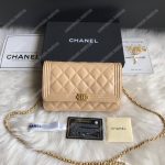 Chanel Le Boy Wallet On Chain – WOC Beige Caviar Gold-Toned