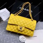 Chanel Medium Classic Handbag Yellow
