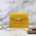 BVL Serpenti Forever Crossbody Bag Buttercup Citrine / Crystal Rose