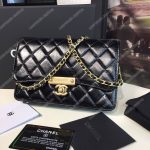 Chanel Wallet On Chain – WOC Golden Class Calfskin Black