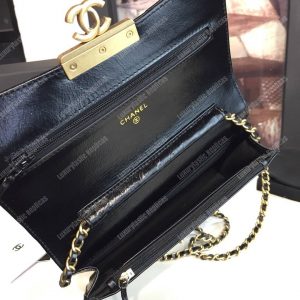 Chanel Wallet On Chain – WOC Golden Class Calfskin Black - Image 5