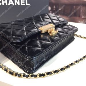 Chanel Wallet On Chain – WOC Golden Class Calfskin Black - Image 4