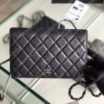 Chanel Pearl Wallet On Chain – WOC Classic Black Lambskin Gold-Toned