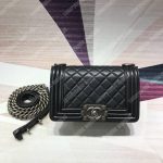 Small Boy Chanel Handbag Black-Ruthenium