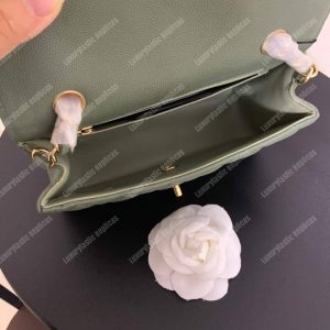 Chanel Mini Flap Bag Grey - Image 8