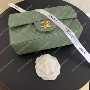 Chanel Mini Flap Bag Grey - Image 3