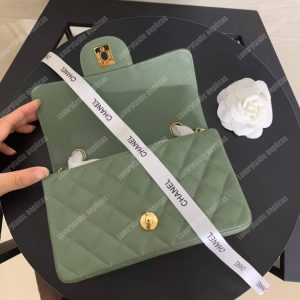 Chanel Mini Flap Bag Grey - Image 7