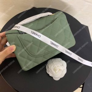 Chanel Mini Flap Bag Grey - Image 6