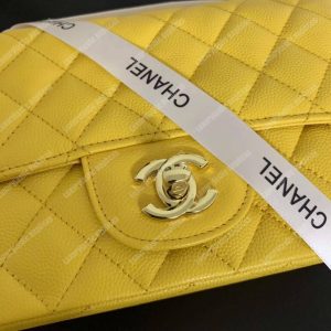 Chanel Mini Flap Bag Yellow - Image 4