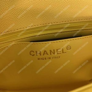 Chanel Mini Flap Bag Yellow - Image 6
