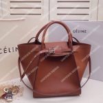 Celine Small Big Bag With Long Strap In Smooth Calfskin Tan