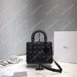 Lady Dior Ultra-Matte Medium Bag Black