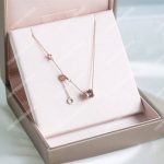 Bvlgari B.Zero1 Necklace Rose Gold Brown