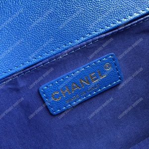 Chanel Medium Boy Flap Bag Blue - Image 9