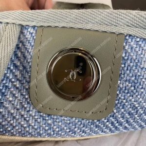 Chanel Deauville Fabric Tote Seaglass/Navy Blue - Image 5