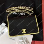 Chanel Wallet On Chain – WOC Color Pop CC Lambskin Black