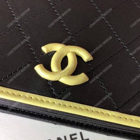 Chanel Wallet On Chain – WOC Color Pop CC Lambskin Black - Image 8
