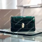 BVL Serpenti Forever Crossbody Long Bag Metallic Glacier Turquoise