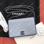 Chanel Wallet On Chain – WOC Color Pop CC Lambskin Light Blue