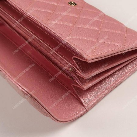 Chanel Classic Long Flap Wallet Pink - Image 6