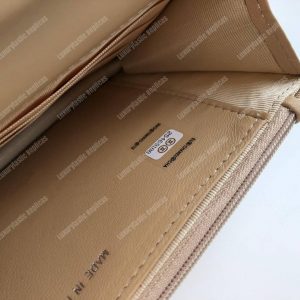 Chanel Wallet On Chain – WOC Quilted Lambskin Beige Silver-Toned - Image 7