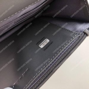 Chanel Wallet On Chain – WOC Chevron Lambskin Grey Silver-Toned - Image 8