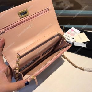 Chanel Wallet On Chain – WOC Aged Calfskin Pink - Image 7