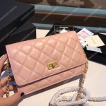Chanel Wallet On Chain – WOC Aged Calfskin Pink