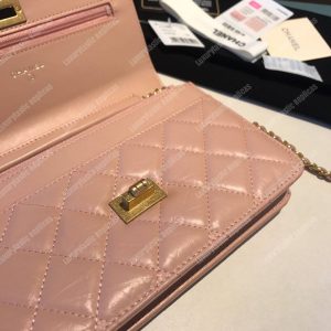 Chanel Wallet On Chain – WOC Aged Calfskin Pink - Image 6