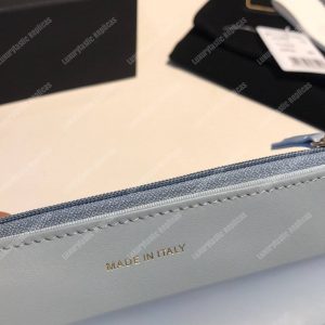 Chanel Wallet On Chain – WOC Aged Calfskin Light Blue - Image 9