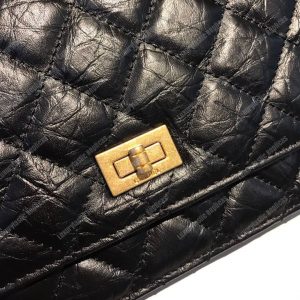 Chanel Wallet On Chain – WOC Aged Calfskin Black - Image 4