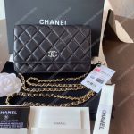 Chanel Wallet On Chain – WOC Lambskin Gold-Toned Metal Black