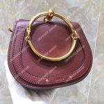Chloe Small Nile Bracelet Bag In Smooth And Suede Calfskin Red
