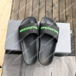 Balenciaga Pool Slide Sandal Black/Fluo Green