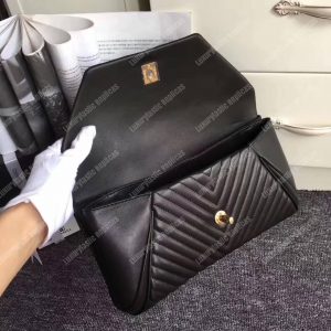 Chanel Reversed Clutch Black - Image 6