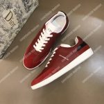 Dior “B01” Sneaker Red Suede Calfskin & Red Smooth Calfskin