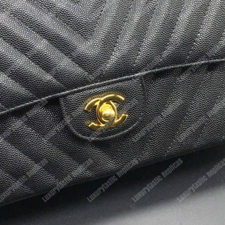 Chanel Classic Medium Handbag Black - Image 7