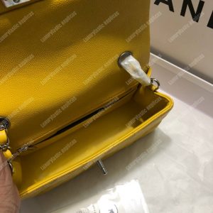 Chanel Mini Flap Bag Yellow - Image 3