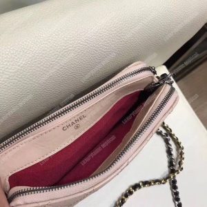 Chanel Clutch With Chain Beige And Black - Image 6