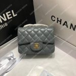 Chanel Mini Flap Bag Dark Grey