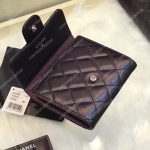 Chanel Classic Small Flap Wallet Black - Image 4