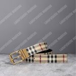Burberry Reversible Vintage Check Leather Belt