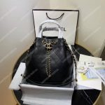 Chanel Large Drawstring Bag Black