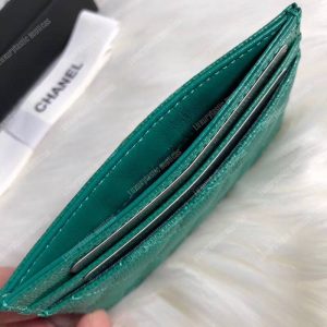 Chanel Boy Card Holder Green - Image 4