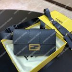 Fendi Baguette Black Leather Bag